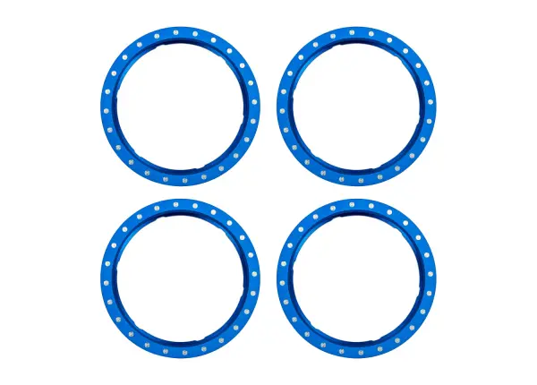 Traxxas Beadlock rings, blue (machined aluminium) (4) — image 2 of 2