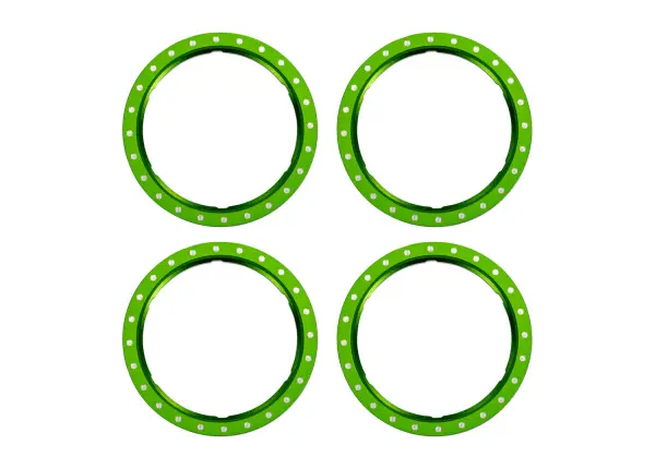 Traxxas Beadlock rings, green (machined aluminium) (4) &mdash; image 2 of 2