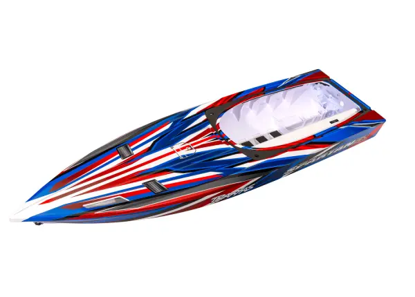 Traxxas Hull, Spartan SR, red graphics (fully assembled) — image 2 of 2
