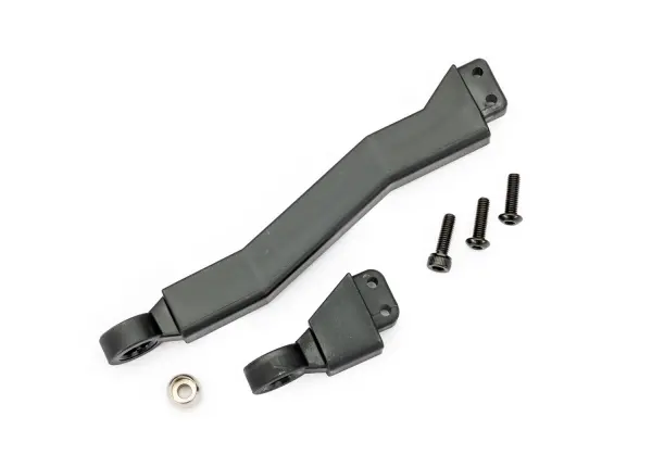 Traxxas Hitch, boat trailer/ 3x10mm BCS (black stainless) (2)/ 3x10mm CS (black stainless) (1) &mdash; image 2 of 2