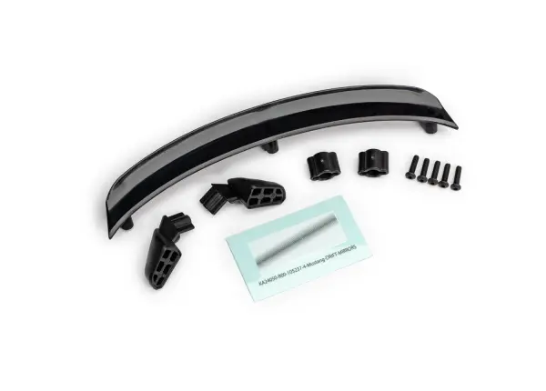 Traxxas Mirrors, side, black (left + right)/ mirror retainers (2)/ spoiler, black/ 2.5x10 BCS (5) (fits 10511 body) — image 2 of 2