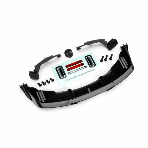 Traxxas Diffuser, rear/ retainer/ body supports (left + right)/ 3x10mm BCS (3)/ 3x6mm BCS (4) (fits 10511 body)