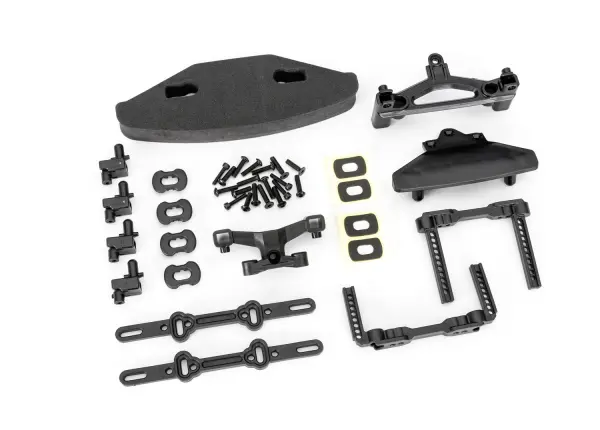 Traxxas Body mounts, front + rear/ body mount posts/ body mount sliders — image 2 of 2
