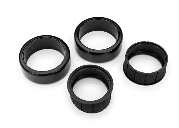 Traxxas Tyres, 1.9 Drift (1 dot, hard, rough surfaces) (front) (2)/ rubber inserts (2) — image 2 of 2