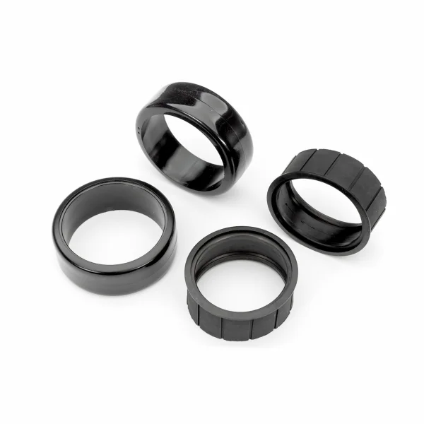 Traxxas Tyres, 1.9 Drift (2 dots, soft, smooth surfaces) (front) (2)/ rubber inserts (2)