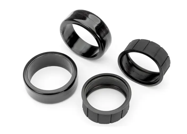 Traxxas Tyres, 1.9 Drift (2 dots, soft, smooth surfaces) (front) (2)/ rubber inserts (2) — image 2 of 2