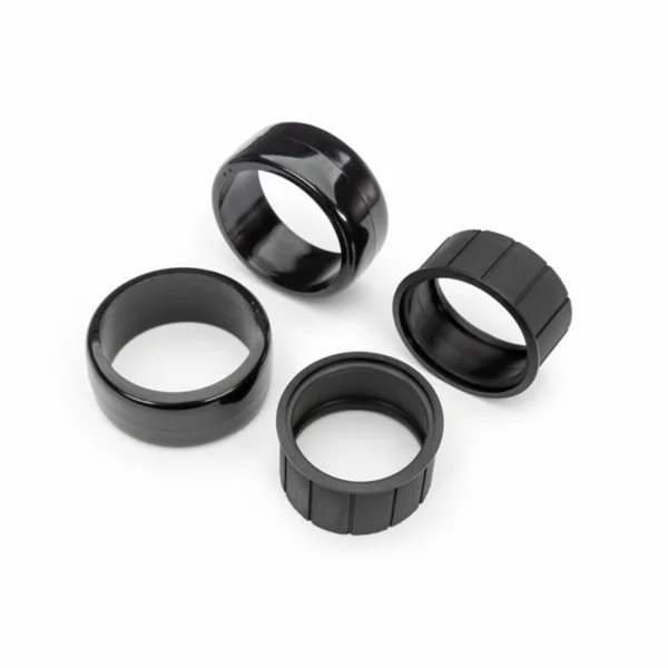 Traxxas Tyres, 1.9 Drift (2 dots, soft, smooth surfaces) (rear) (2)/ rubber inserts (2)