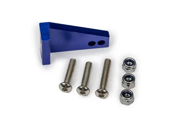 Traxxas Rudder arm, aluminium/ 3x15mm BCS (stainless) (2)/ 3x18mm BCS (stainless) (1)/ NL 3.0 (3) — image 2 of 2