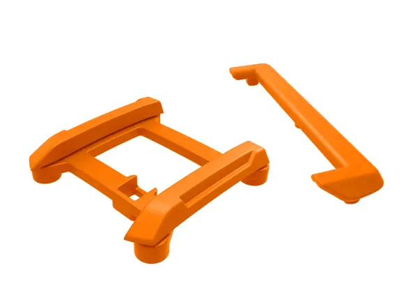 Traxxas Skid plate (roof), tailgate protector (orange), mounts (2), 3x8mm BCS (7) (fits 10711 body) &mdash; image 2 of 2