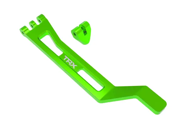 Traxxas Battery hold-down, hold-down post (green-anodised 6061-T6 aluminium), 3x15mm BCS (with threadlock) (1) &mdash; image 2 of 2
