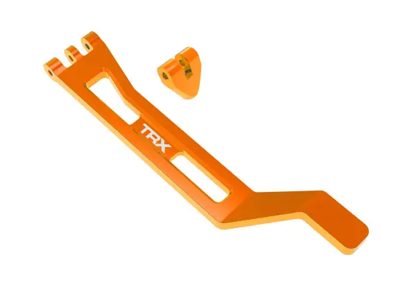 Traxxas Battery hold-down, hold-down post (orange-anodised 6061-T6 aluminium), 3x15mm BCS (with threadlock) (1) &mdash; image 2 of 2