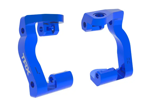 Traxxas Caster blocks (c-hubs), 6061-T6 aluminium (blue-anodised) (left + right) &mdash; image 2 of 2