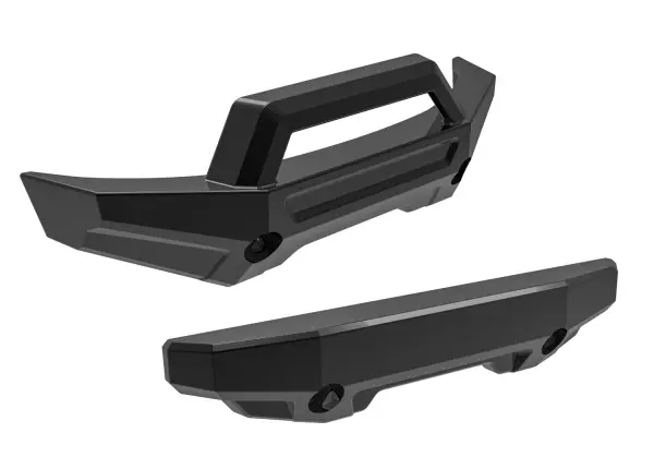 Traxxas Bumper, front (1), rear (1) (black) — image 2 of 2