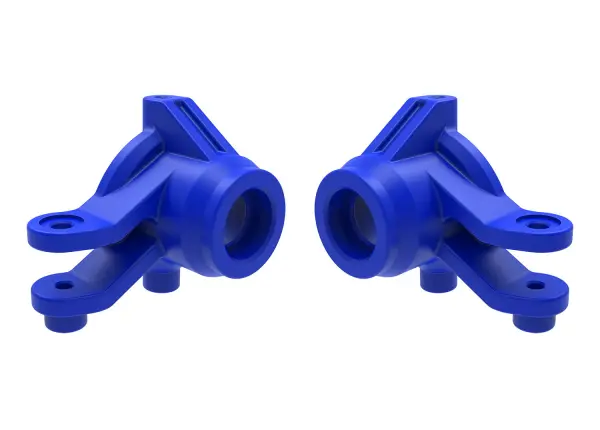 Traxxas Steering blocks, left + right (blue) &mdash; image 2 of 2
