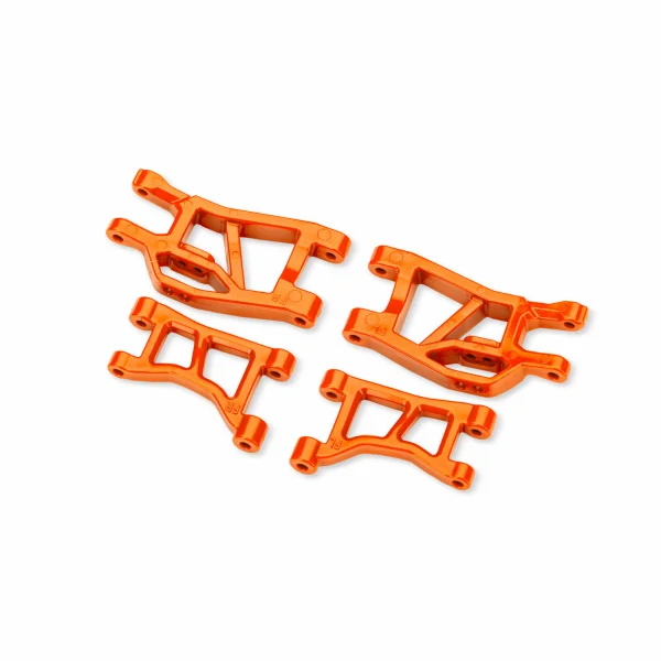 Traxxas Orange Front Upper + Lower Suspension Arms (L+R)