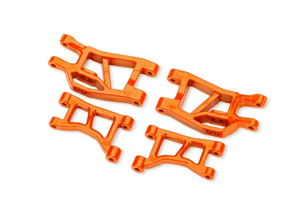 Traxxas Orange Front Upper + Lower Suspension Arms (L+R) &mdash; image 2 of 2