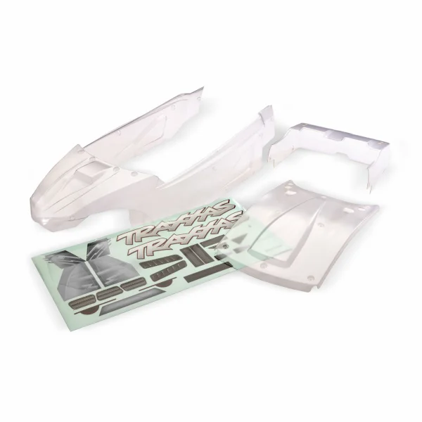 Traxxas Body, Funco Pro Scale Sand Car (clear, requires painting)/ window masks/ decal sheet (requires 10912 body cage + 10914 interior for complete assembly)