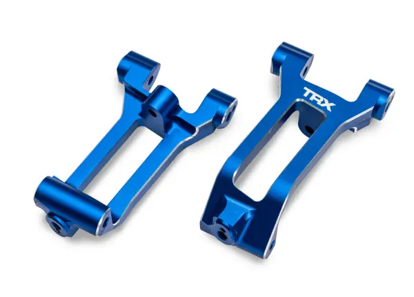 Traxxas Caster blocks (c-hubs), 6061-T6 aluminium (blue-anodised), left + right, 3x8mm BCS (with threadlock) (6) — image 2 of 2