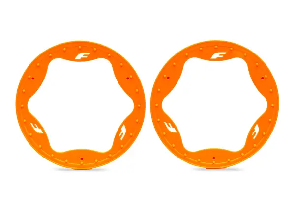 Traxxas Beadlock rings, rear, orange (4.3) (2) &mdash; image 2 of 2