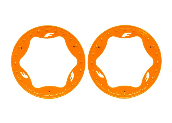 Traxxas Beadlock rings, rear, orange (3.9) (2) — image 2 of 2