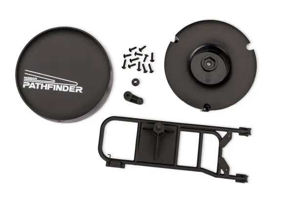 Traxxas Spare tyre mount/ mounting bracket/ spare tyre cover/ mounting hardware — image 2 of 2