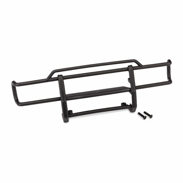 Traxxas Replacement black bumper push bar for TRX-4 Nissan Pathfinder. Includes mounting screws.