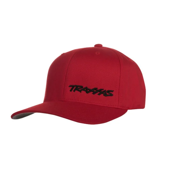 Traxxas Flex Hat Curve Bill Red / Black L / XL Traxxas Logo