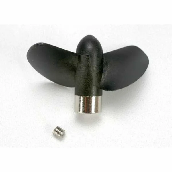 Traxxas New style plastic propeller for Villain EX. Requires change to smaller pinion gears when used on older Villains equipped with part 1534 and 1533 propellers.