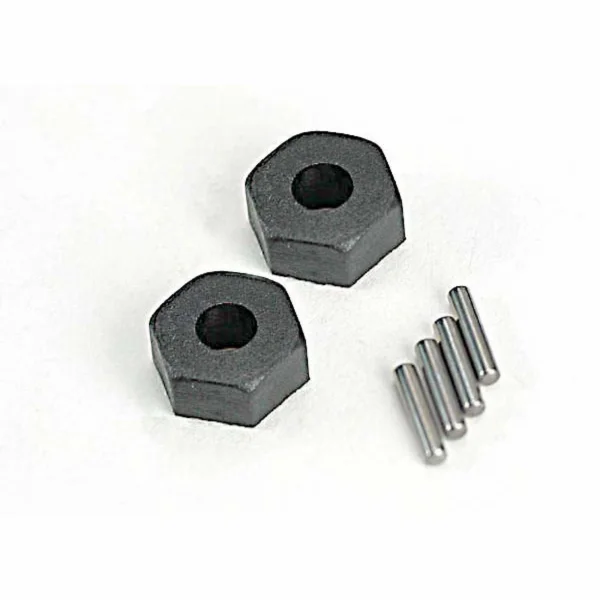 Traxxas 12mm Hex Wheel Hubs (2)/ stub axle pins (2)