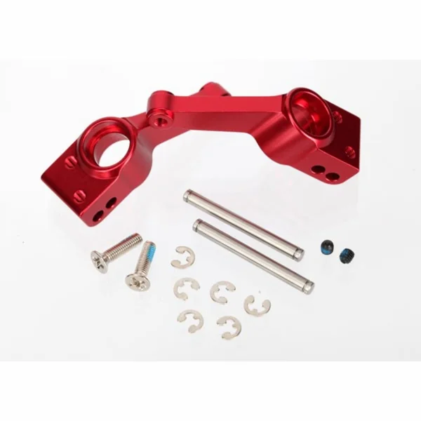 Traxxas 6061-T6 Aluminium Stub Axle Carriers (red-anodized)