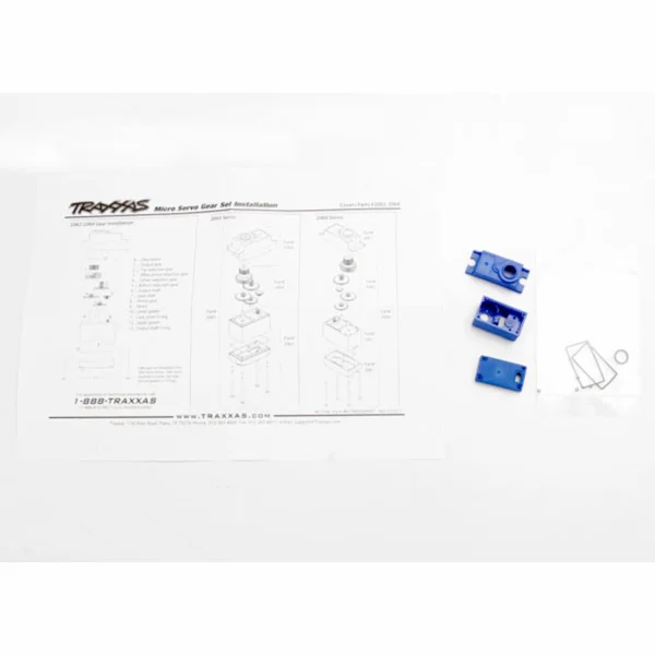 Traxxas Servo case/gaskets (for 2065 waterproof sub-micro servo)