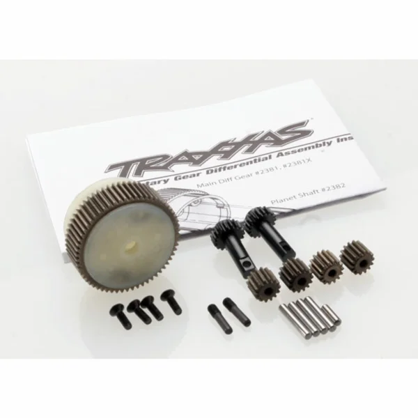 Traxxas Planetary gear differential with steel ring gear (complete) (fits Bandit Stampede Rustler)