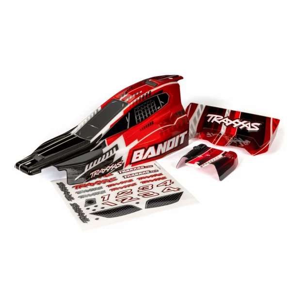 Traxxas Bandit 2WD Bodyshell - Pre Painted Red / Black