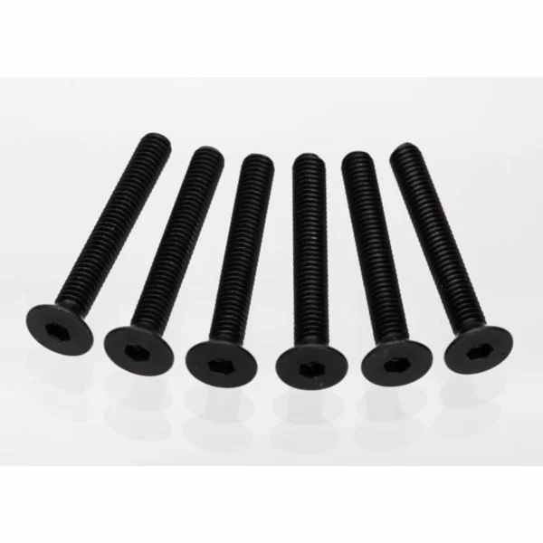Traxxas Screws 4x30mm countersunk machine (hex drive) (6)