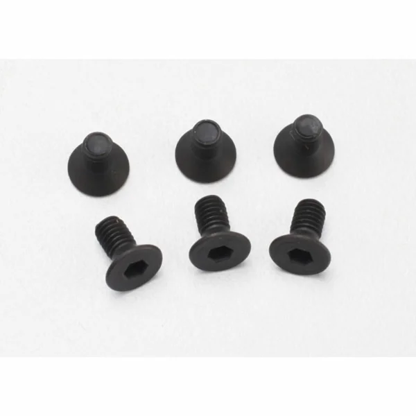 Traxxas Screws 3x6mm countersunk machine (6) (hex drive)