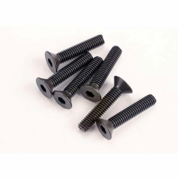 Screws - 3x15mm countersunk machine (6) (hex drive)