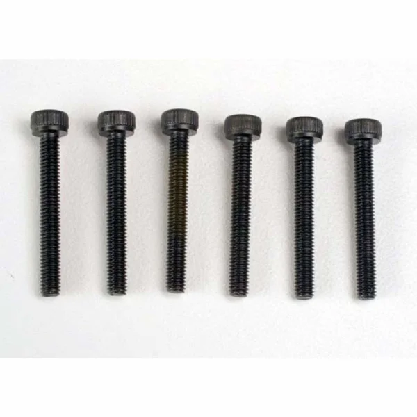 Traxxas Header screws 3x23mm cap hex screws (6)