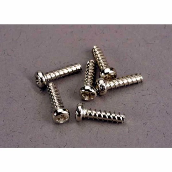 Traxxas Screws 2.6x10mm roundhead self-tapping (6)
