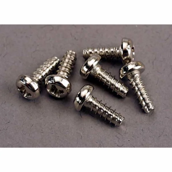 Traxxas Screws 3x8mm roundhead self-tapping (6)