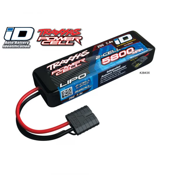 Traxxas ID LiPo - 5800mAh 7.4V 2S 25C - All Models