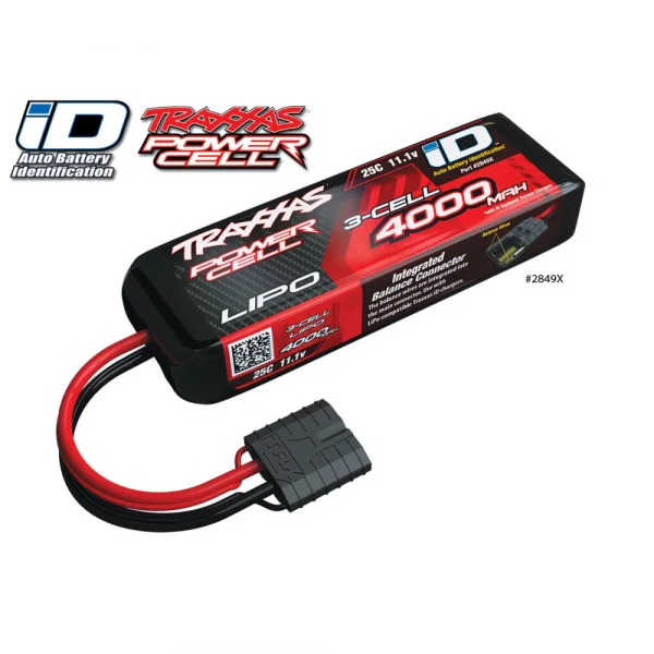 Traxxas 4000mAh 11.1V 3S 25C LiPo ID Battery - All Models
