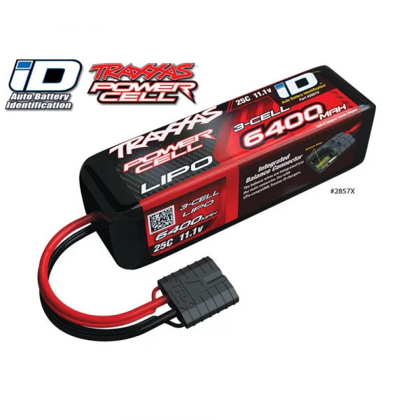 Traxxas iD LiPo Battery - 6400mAh 11.1V 3S 25C