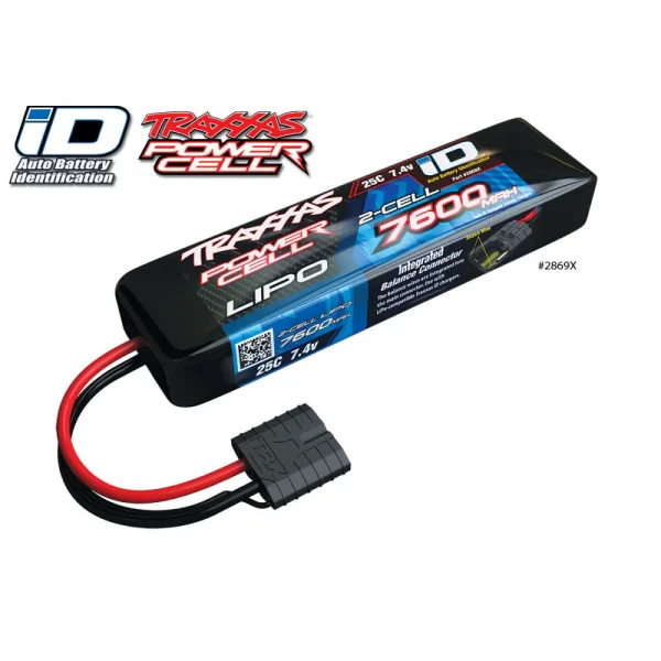 Traxxas iD LiPo Battery - 7600mAh 7.4V 2S 25C