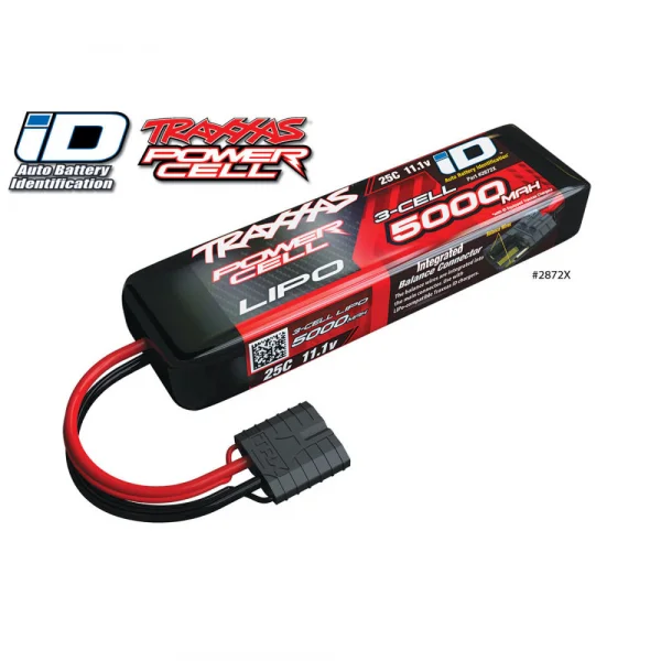 Traxxas ID LiPo Battery - 5000mah 11.1v 3S 25C - 155x26x44mm