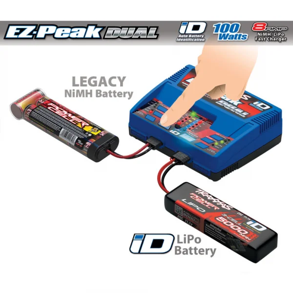 Traxxas ID EZ Peak Plus Dual Charger - 100W