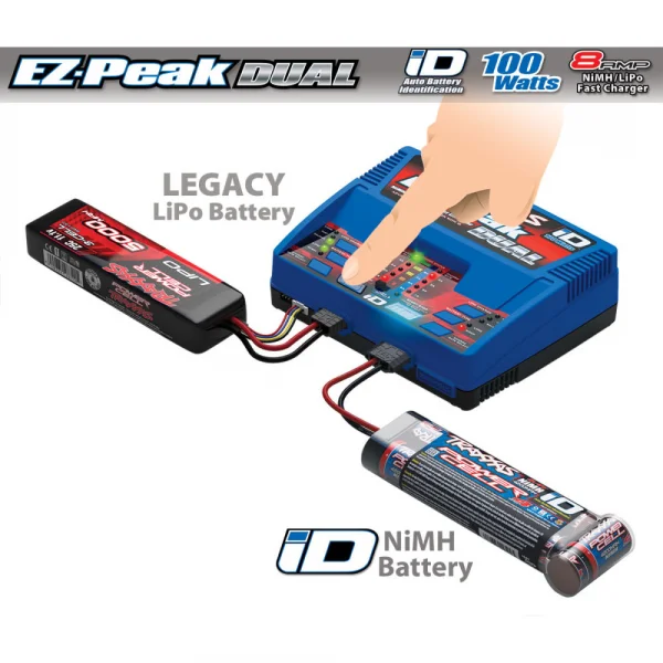 Traxxas ID EZ Peak Plus Dual Charger - 100W