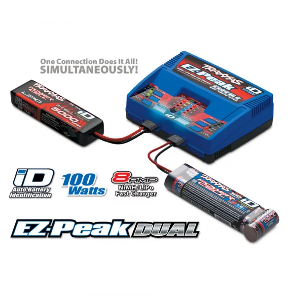 Traxxas ID EZ Peak Plus Dual Charger - 100W