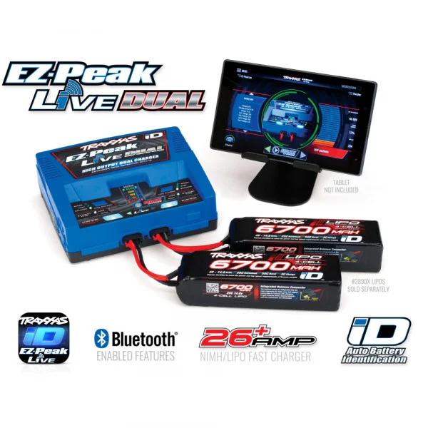 Traxxas EZ Peak Live 200W - Dual NiMH/LiPo iD Charger