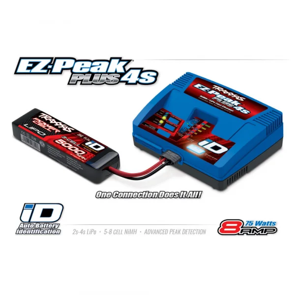 Traxxas 2981 EZ-Peak Plus 4S 8A NiMH/LiPo iD Charger