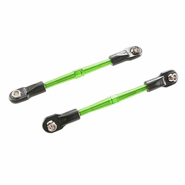 Traxxas Turnbuckles, aluminium (green-anodised), toe links, 59mm (2) (assembled with rod ends + hollow balls) (requires 5mm aluminium wrench 5477)